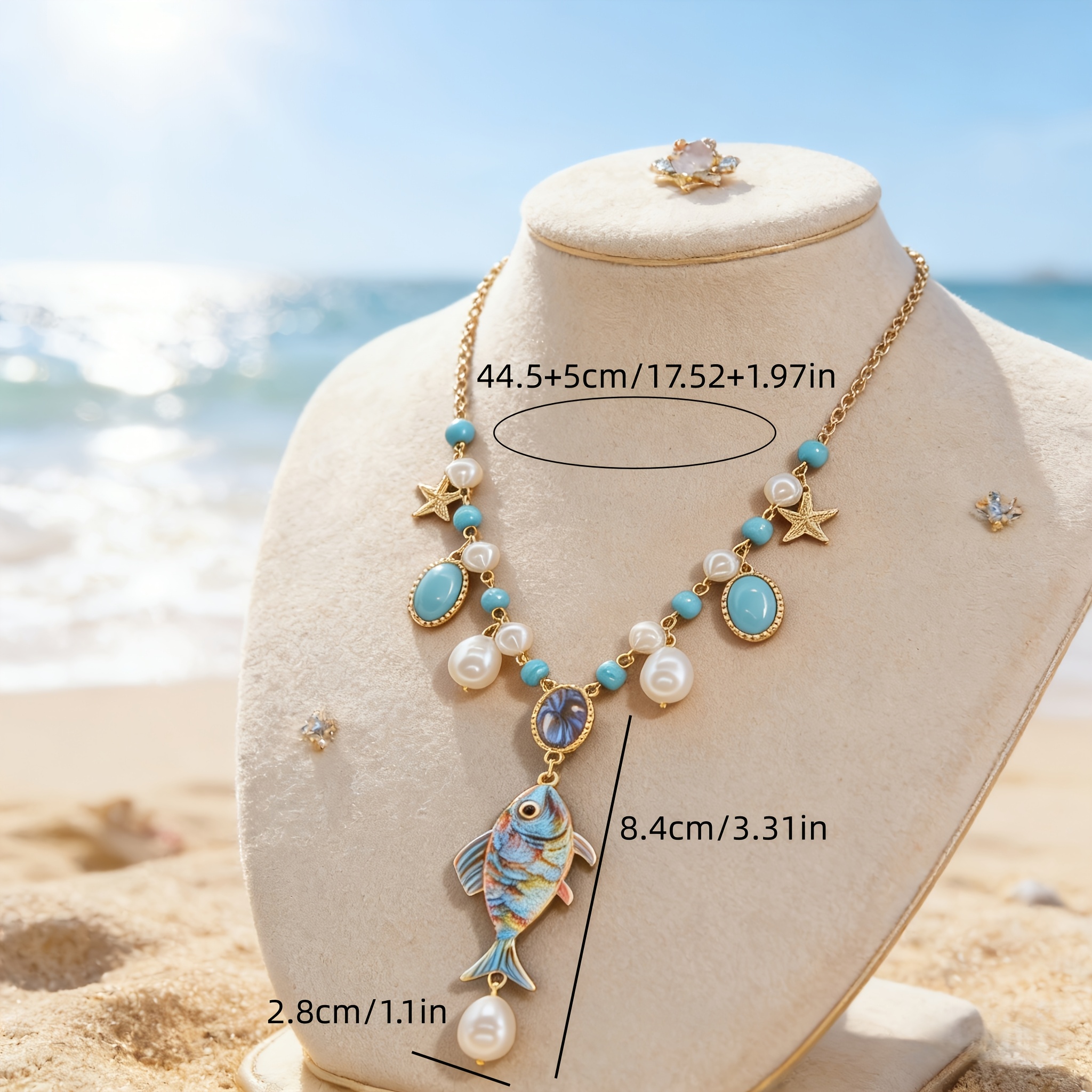 Women's Marine-Style Fish-Shaped Pendant Necklace